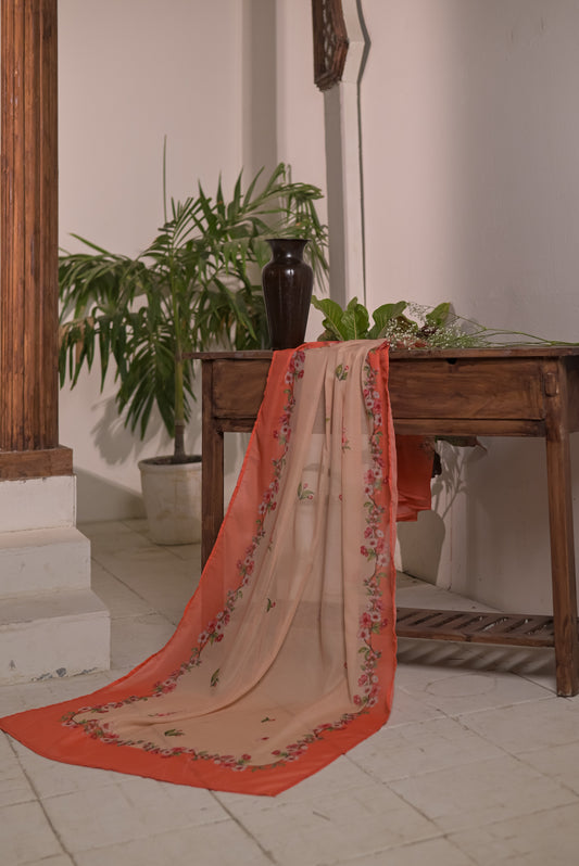 Coral Summer Dupatta